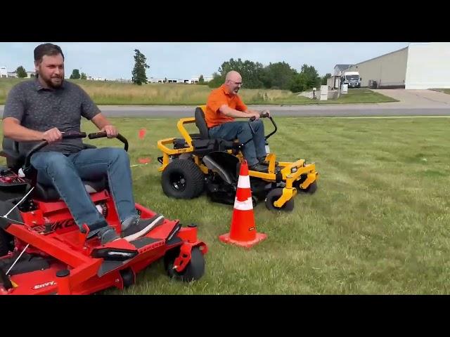 Zero-Turn Lawn Mower Race - Cub Cadet ZT1 54 vs. Ariens Ikon 52