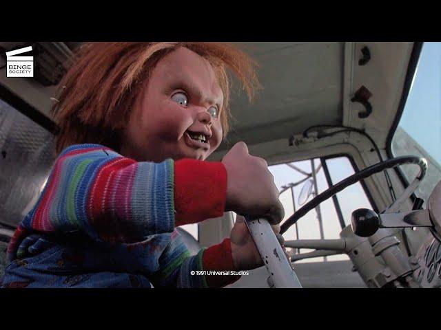 Child's Play 3: Chucky kills a Garbage Man HD CLIP