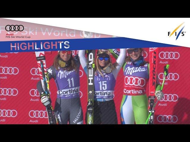 Highlights | Gut pips Goggia in Cortina's Downhill | FIS Alpine