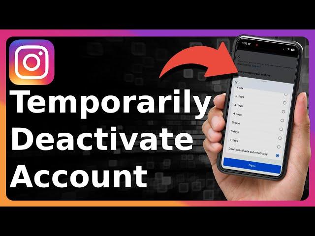 How To Temporarily Deactivate Your Instagram Account