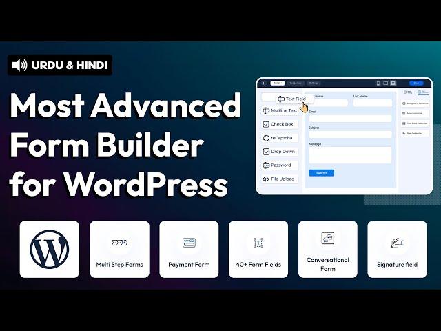 Best FREE Form Builder for WordPress - Bit Form - Tutorial in Urdu & Hindi