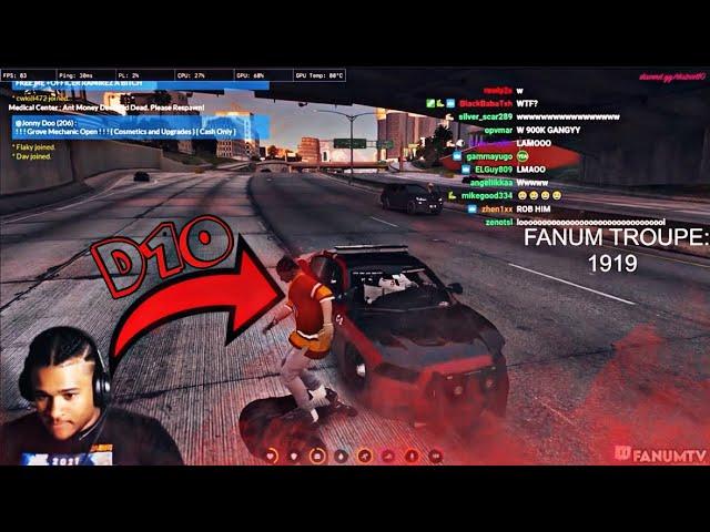 Fanum D10 GTA RP BEST MOMENTS! 🩸 #fanum #fanumlive