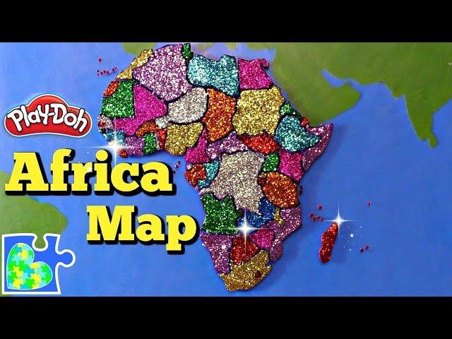 Map of Africa: Learn the Countries of Africa! Amazing Play-Doh Puzzle of the Continent!