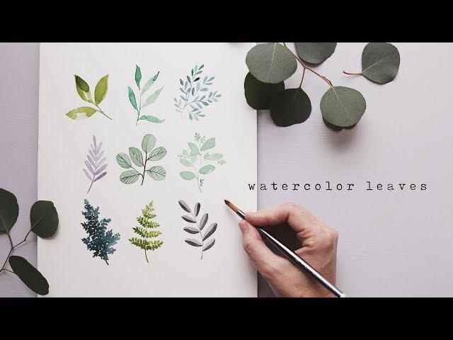 Every Watercolor Leaf You'll Ever Need!  w/ Genuine Crafts