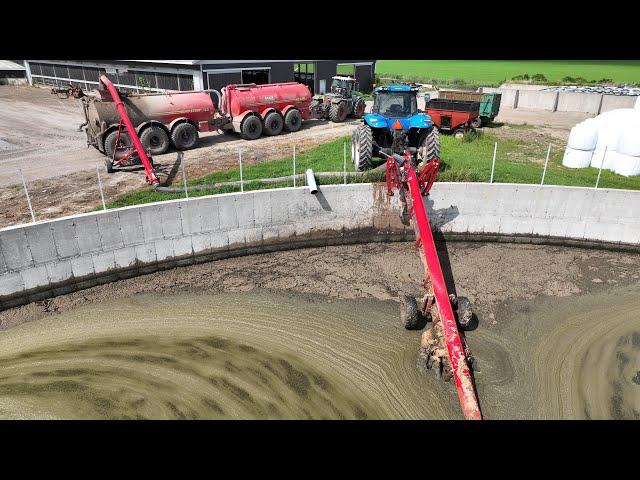 CANADIAN FARMER - RIDING SHOTGUN in a Nuhn MANURE spreader. 4,000 gallons per acre of rich nutrients