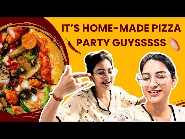 It’s Home-made pizza party guysssss  || UNNATI PATEL॥KISHAN PATEL॥COUPLE VLOG