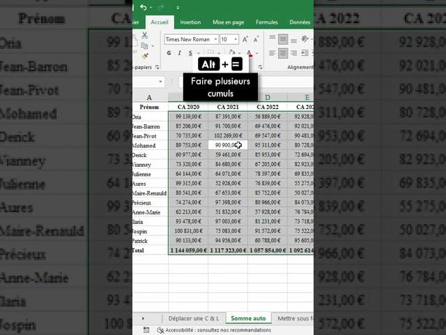 Microsoft Excel | 12 Raccourcis Excel en 1mn