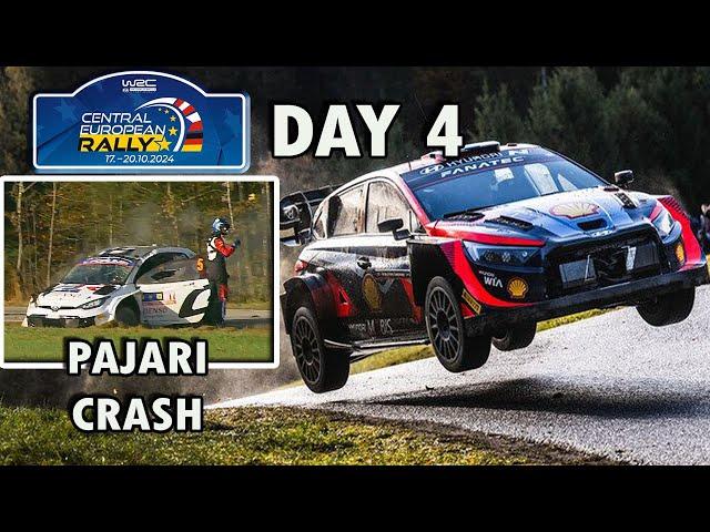 WRC Central European Rally 2024 | Sami Pajari Crash - Final Day