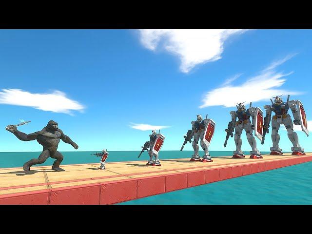 Gundam Different Sizes Challenge - Animal Revolt Battle Simulator