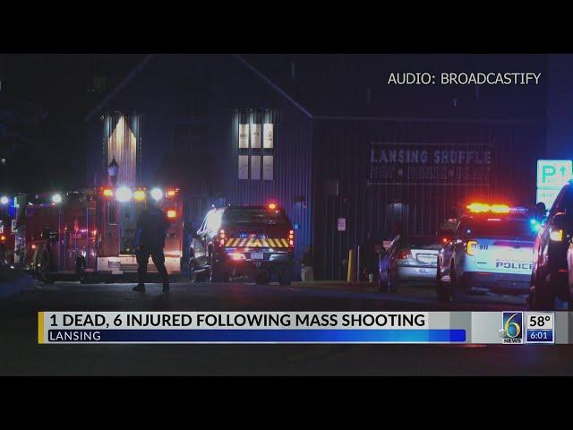 1 dead, 6 injured in mass shooting in downtown Lansing