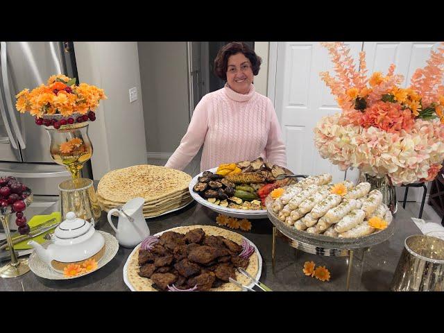 Kebab w/Naan & Cream Rolls کباب با سبزیجات ، نان وکریم رول