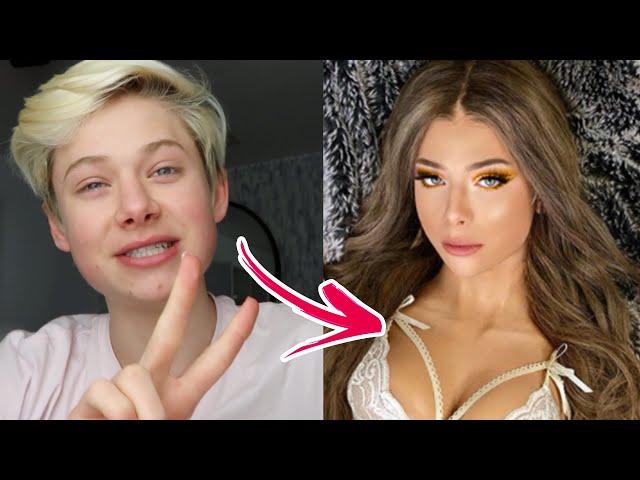 I TRANSFORMED MYSELF INTO A WOMAN! Boy to girl Transformation