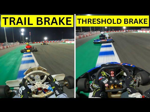 Trail Braking vs Threshold Braking in Karting (tips for beginners)