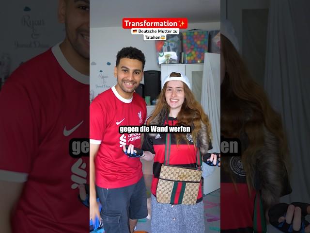 Transformation: Deutsche Mama zu Talahon…  | Mosalem66 #couplecomedy  #shortsmitmarietta