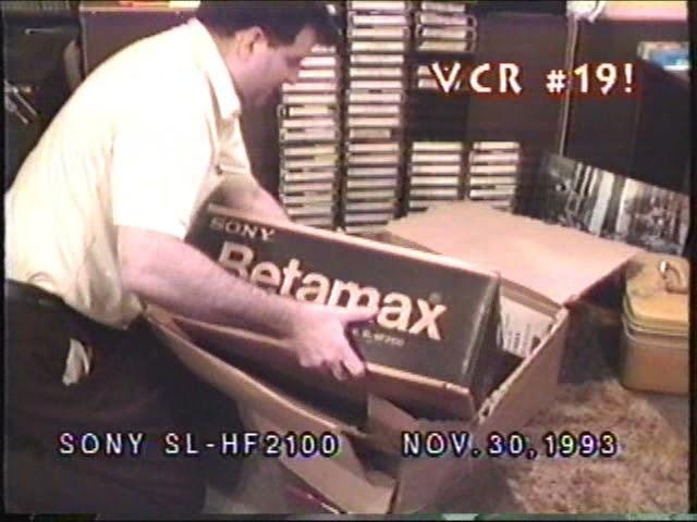 Unboxing my fancy Sony SL-HF2100 SuperBeta VCR - 1993!