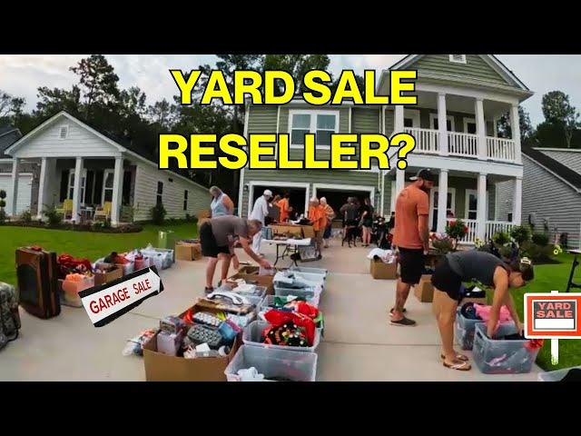 YARD SALE RESELLER WAS HAVING GARAGE SALE?