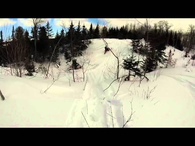 U.P. Snowmobiling Off-Trail 14 Freeride 137 GoPro