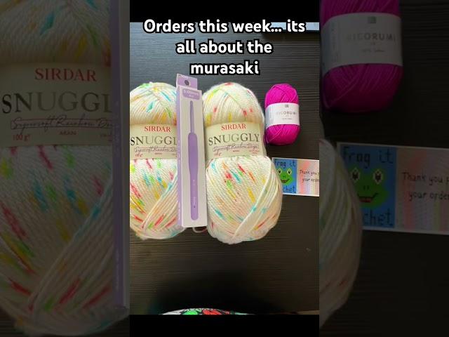 This weeks orders… its all about the murasaki - this week! #frogitcrochet #crochet #knitting #yarn