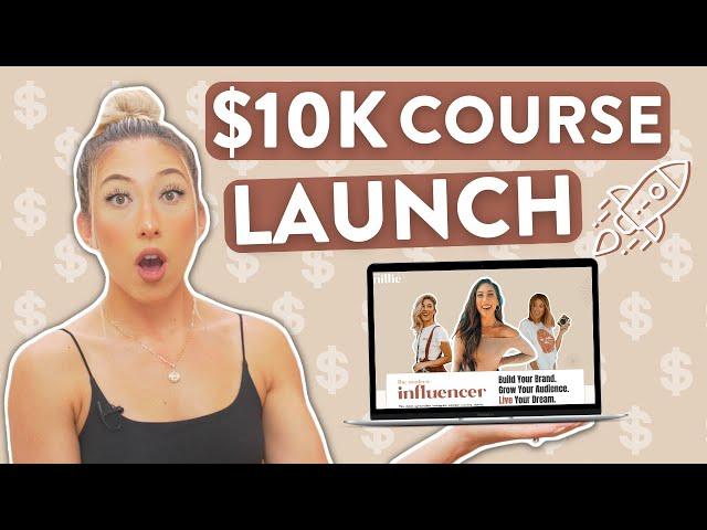 HOW TO MAKE $10,000 ON YOUR COURSE LAUNCH | Online Course Launch Tips, Tricks, & Mistakes to avoid