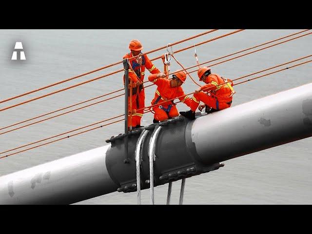 Wie werden Brücken über Wasser gebaut?