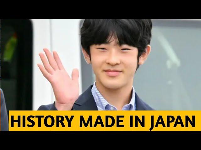 Japan’s Prince Hisahito MAKES HISTORY as first male heir to turn eighteen in 39 years. #japan#royals