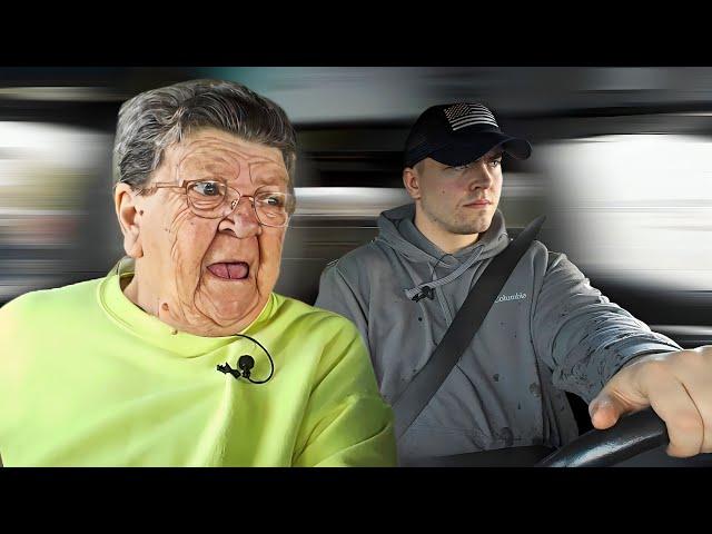 ANGRY GRANDMA FREAKS OUT IN CAR!