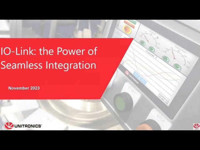 Webinar: IO-Link: the Power of Seamless Integration