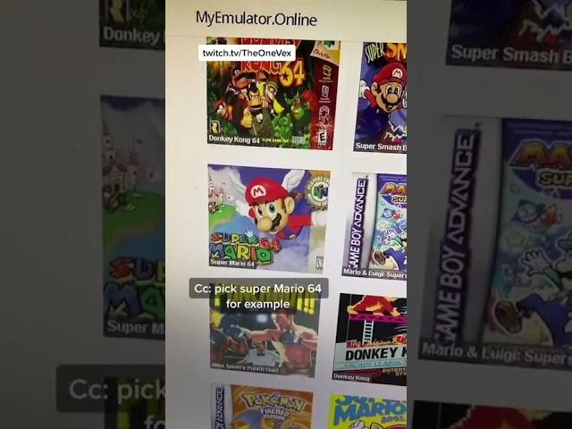 Play retro games for FREE My twitch: TheOneVex #shorts #tiktok #fyp #tips #stream #pc