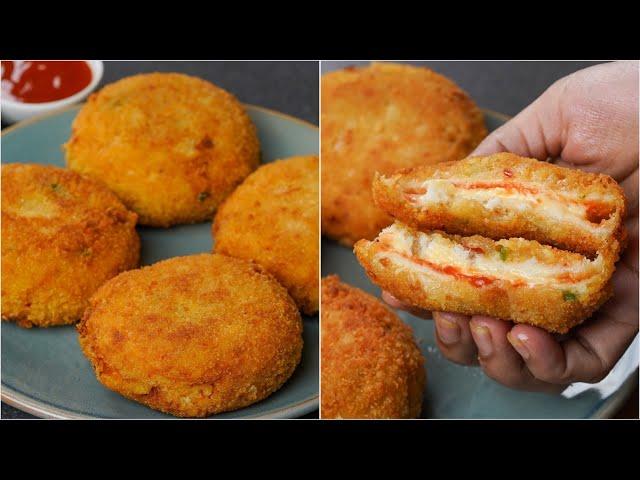 Potato Bread Burger Recipe | Aloo Snacks Recipe | Easy But Delicious Bread Potato Burger Recipe