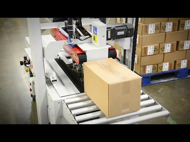 Hualian Pneumatic Carton Tape Sealer, Case Sealing Machine For Variable Size Boxes | Packer