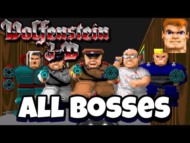 Wolfenstein 3D - All Bosses + Ending