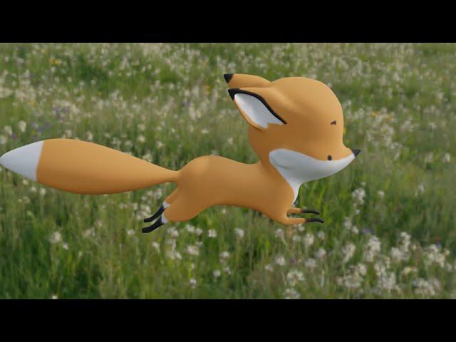 Fox made in Blender. My first 3D model