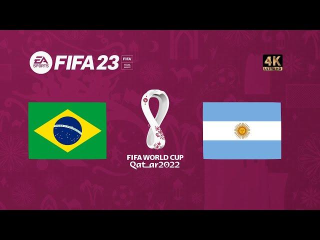 Brasil x Argentina | FIFA 23 Gameplay | Copa do Mundo Qatar 2022 | Final [4K 60FPS]