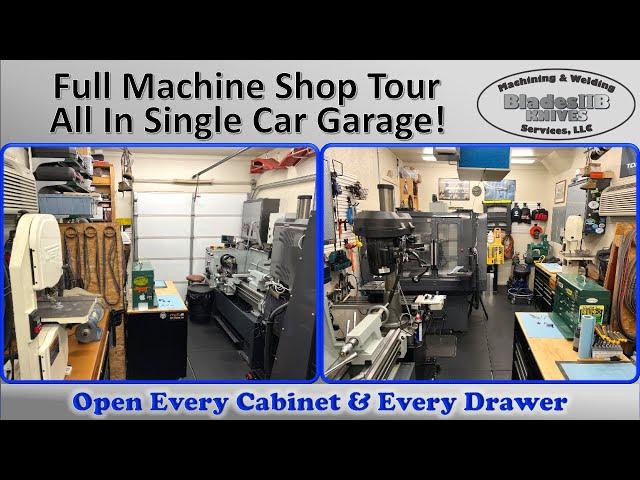 Full Machine Shop Tour - Everything I Could Fit In A Single Car Garage!