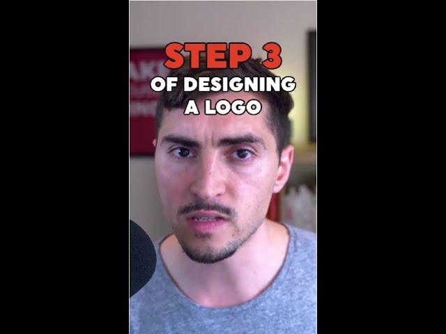 Step 3 of designing a logo
