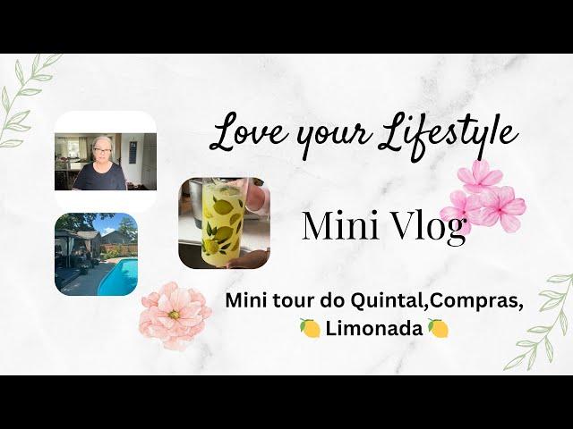 Vlog~Mini tour do quintal ~Compras~ Limonada 