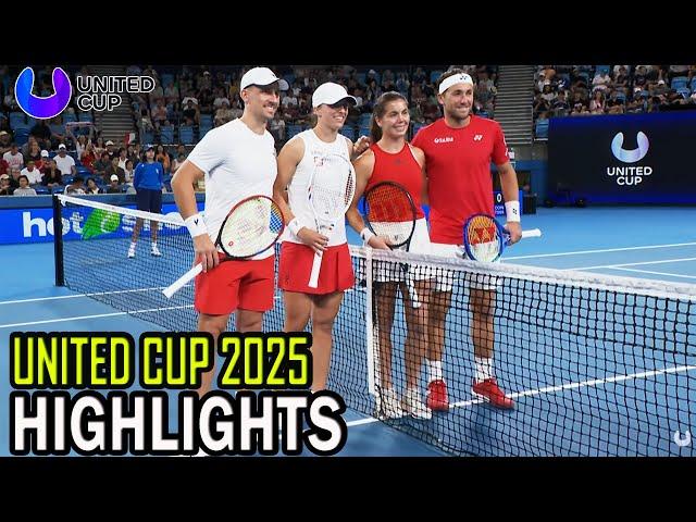 Iga Swiatek/Jan Zielinski vs Casper Ruud/Ulrikke Eikeri Highlights | United Cup 2025