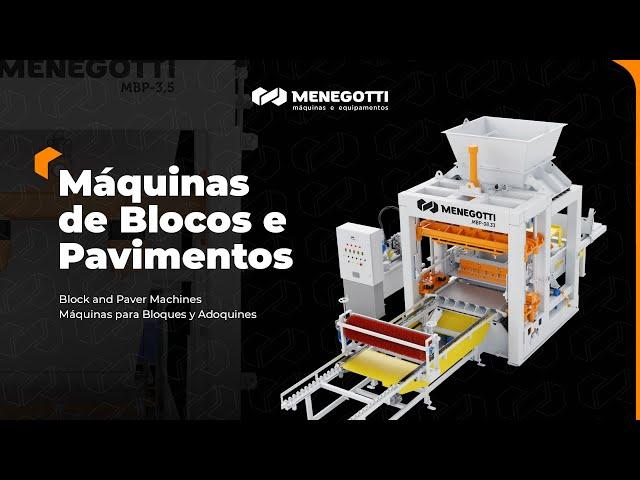 Máquinas de Blocos e Pavimentos - Menegotti