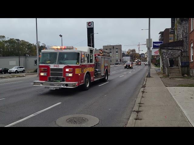 Hamilton Fire Department Responding to Structure Fire.  P48,PC1 and L1