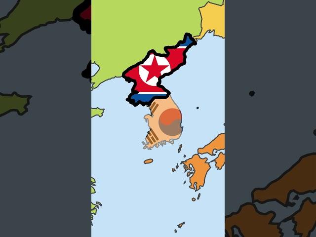 NORTH KOREA is Not Recognized Only by This Country! #geography  #maps #northkorea