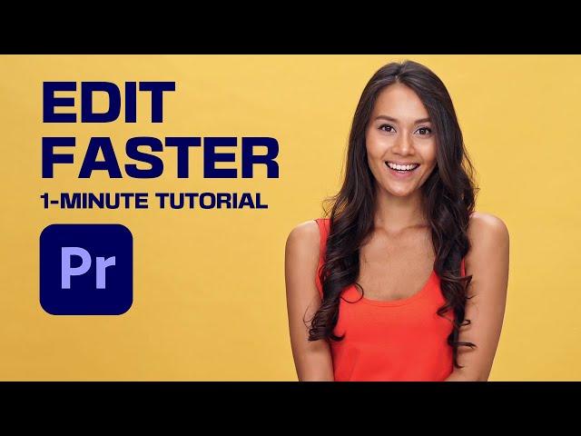 Edit Faster with this Small Trick (1-Minute Adobe Premiere Pro Tutorial)