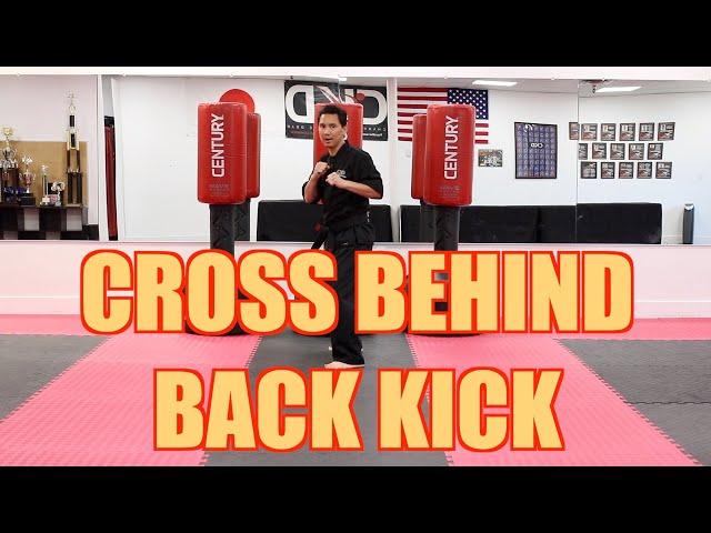 KARATE Lesson 30 - Cross Behind Back Kick