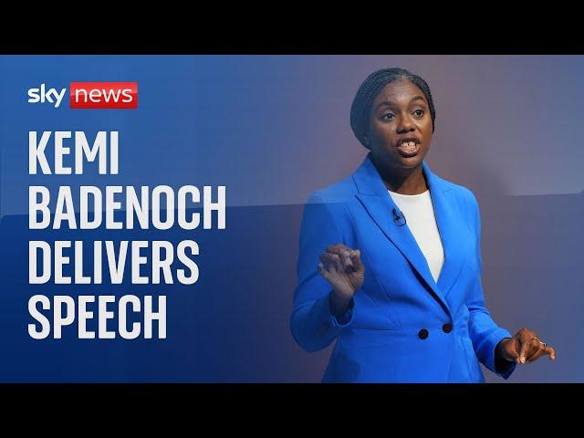 Conservative leader Kemi Badenoch delivers speech at CBI conference