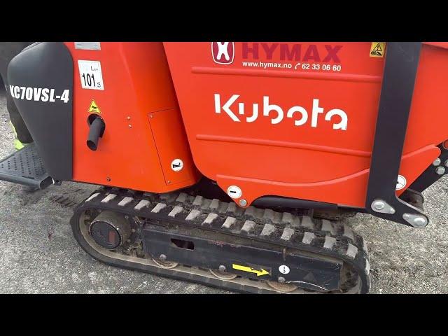 2018 Kubota KC70 Mini Dumper