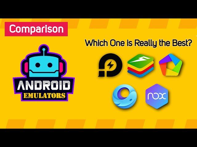Best ANDROID EMULATOR for PC Windows 2024  (TOP 5)