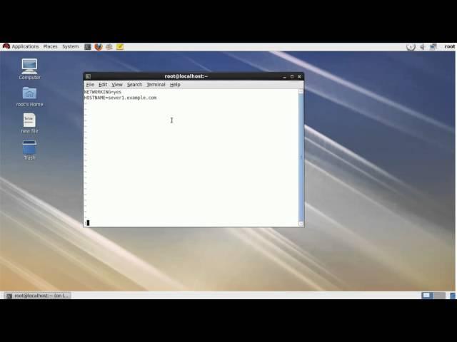 How to change hostname in linux 6