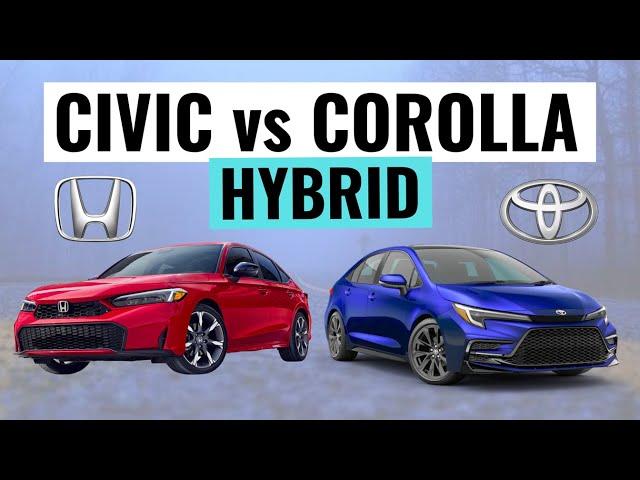 2025 Honda Civic Hybrid VS Toyota Corolla Hybrid || Tough Choice, Clear Winner