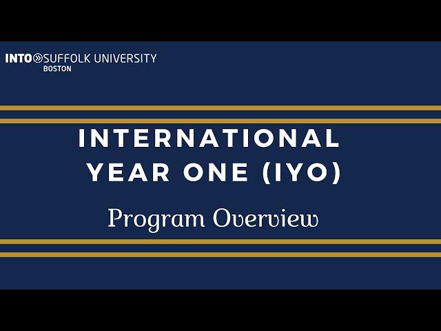 INTO Suffolk - International Year One Program Overview