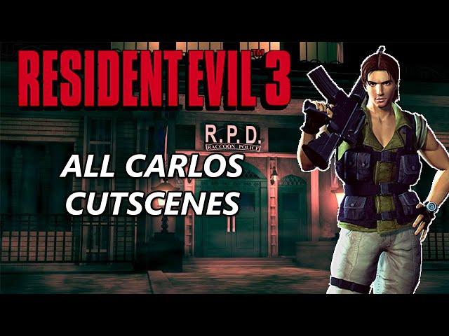 Resident Evil 3 - All CARLOS OLIVEIRA Cutscenes