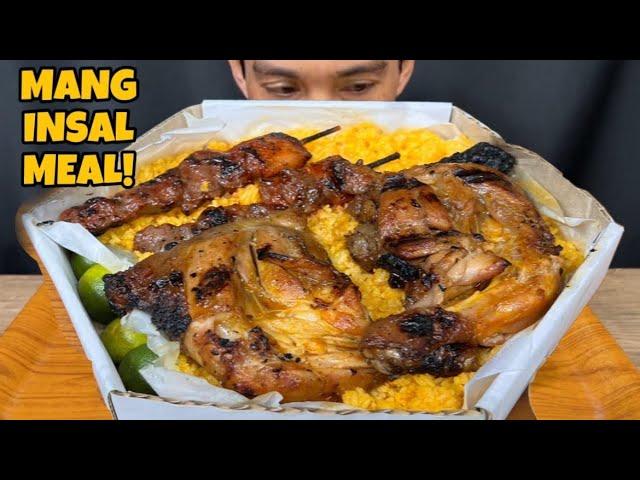 Mang INASAL Mukbang Asmr | Filipino Smoked Chicken and Pork Mukbang Philippines